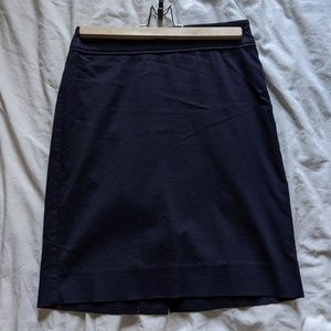 The Limited Navy Blue Pencil Skirt Petite 00